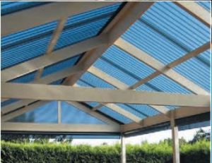 Polycarbonate roofing installation by Oakley Roofing